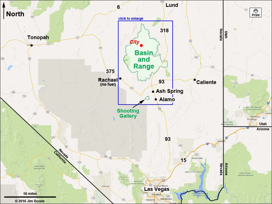 Basin and Range Map