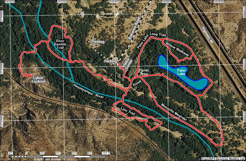 Hassayampa Roadside Rest Area Map