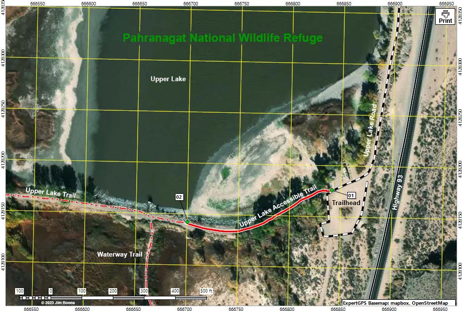 Pahranagat National Wildlife Refuge Map