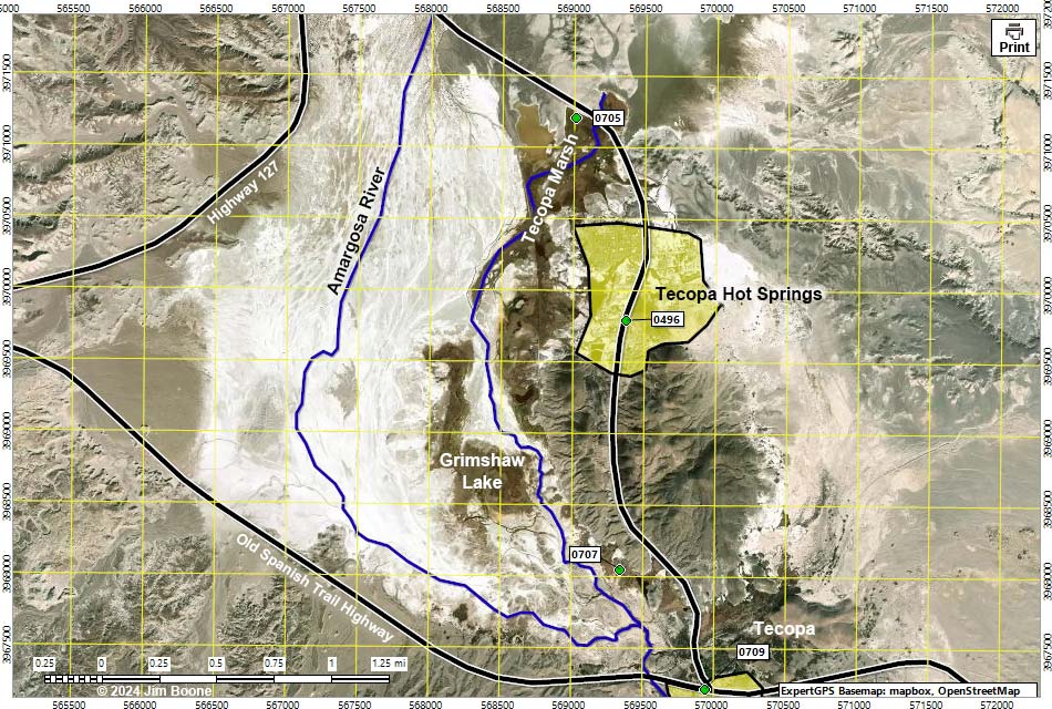 Shoshone Map