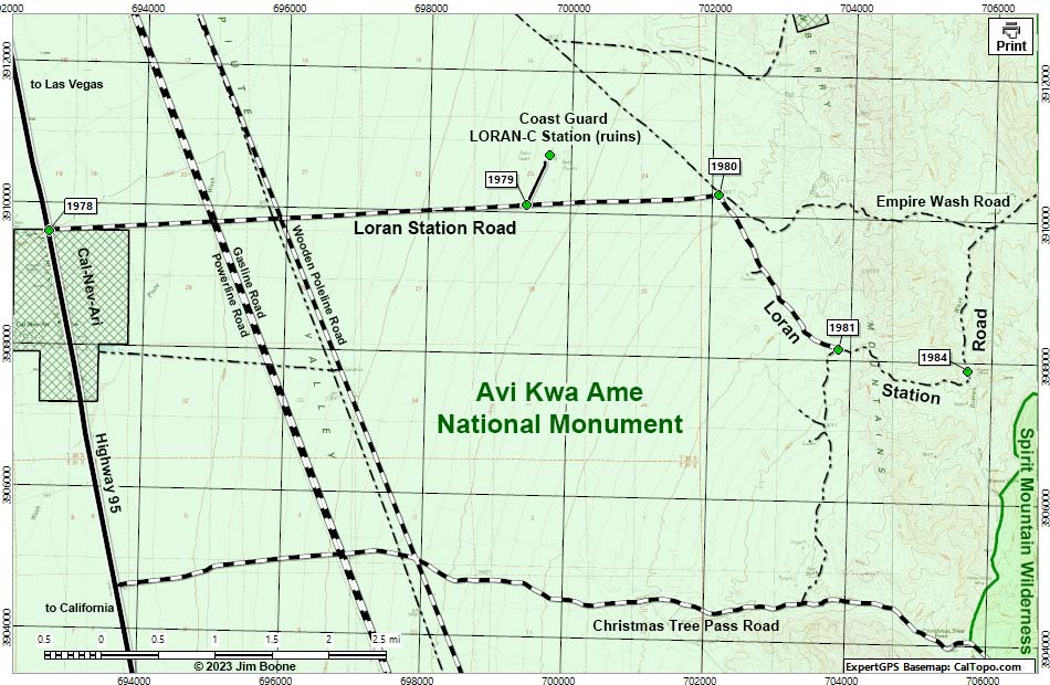 Christmas Tree Pass Road Map