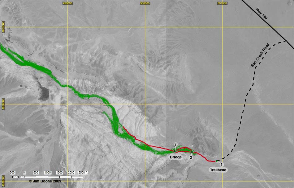 Salt Creek Trail Map