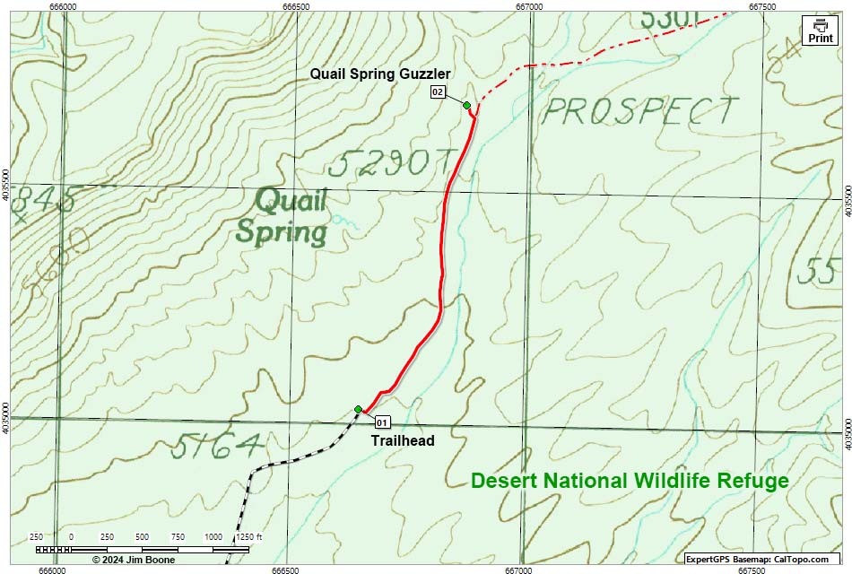 Quail Spring Guzzler Map