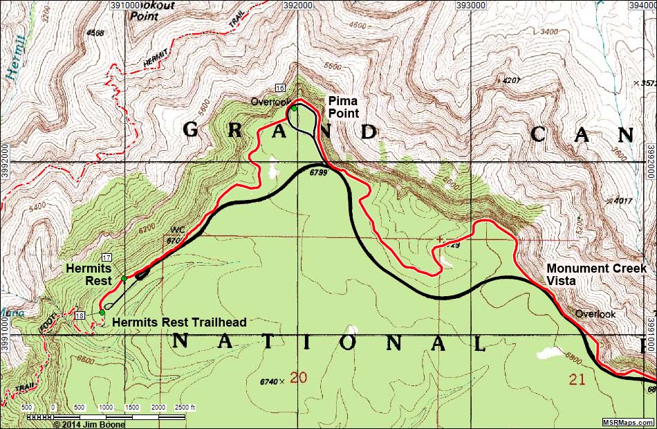 rim trail map