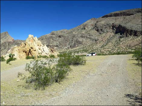 Whitney Pocket Campsite #7 Access Road (view N)