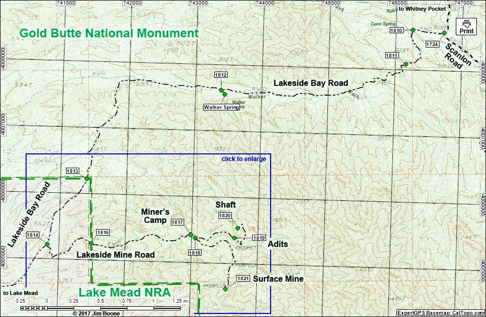 Windmill Mine Road Map