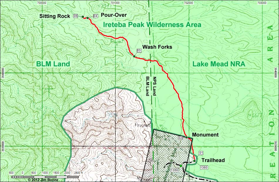 Ireteba Wash Map