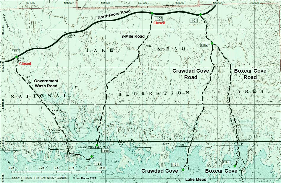 Boxcar Cove Road Map