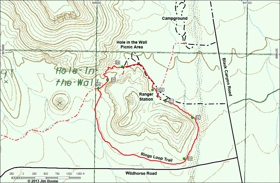 Hole-in-the-Wall Loop Map