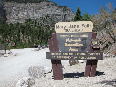 Mary Jane Falls Trailhead