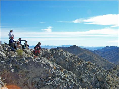 Hikers on summit