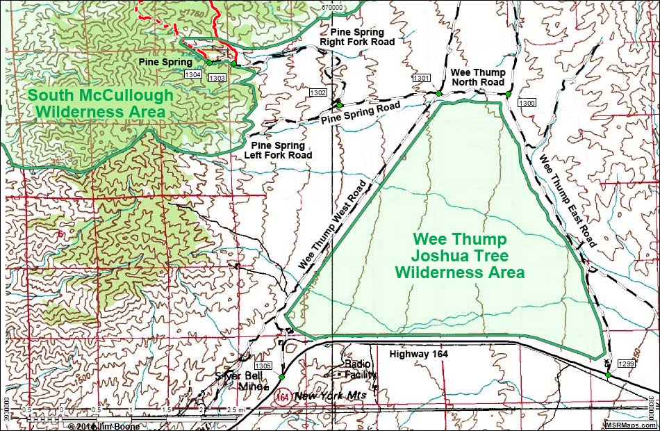 McCullough Mountain Road Access Map