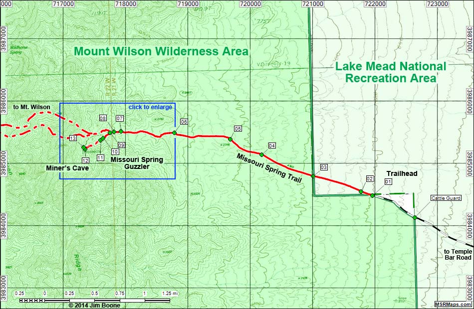 Missouri Spring Trail Map