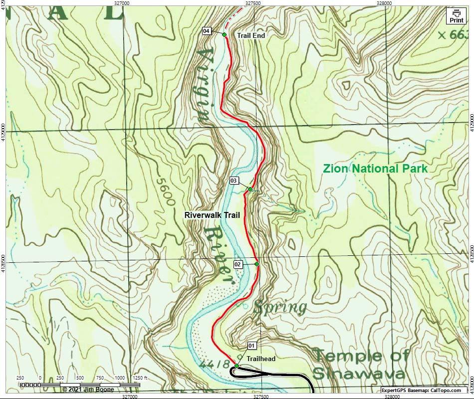 Riverside Trail Map