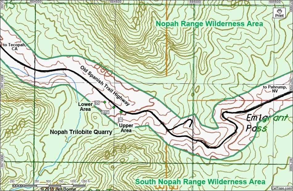 Nopah Trilobite Quarry